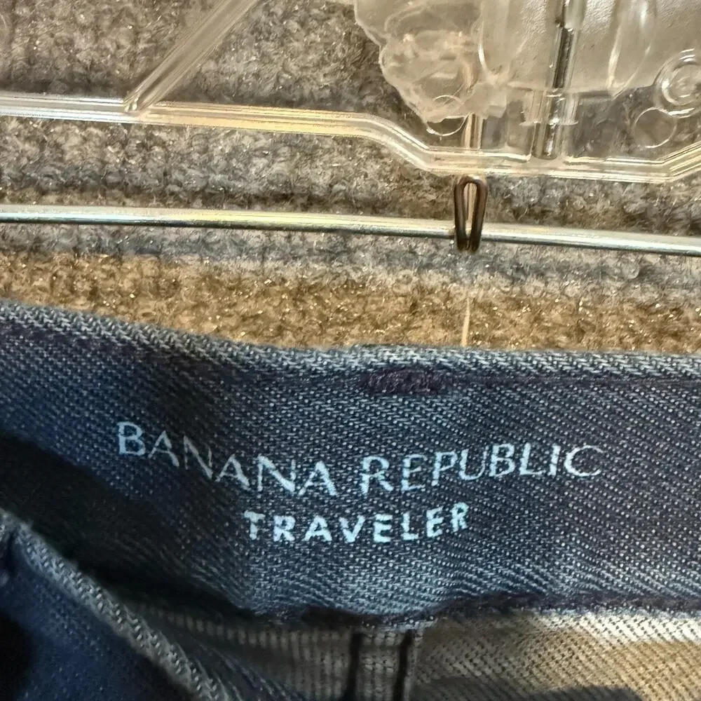 Banana Republic Jeans Mens 29x32 Blue Traveler Slim Fit Straight‎ Stretch Casual